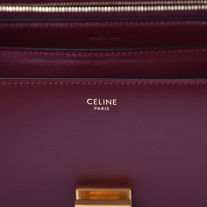 Celine Box Calfskin Medium Classic Box Flap Bag Burgundy 5 of 11