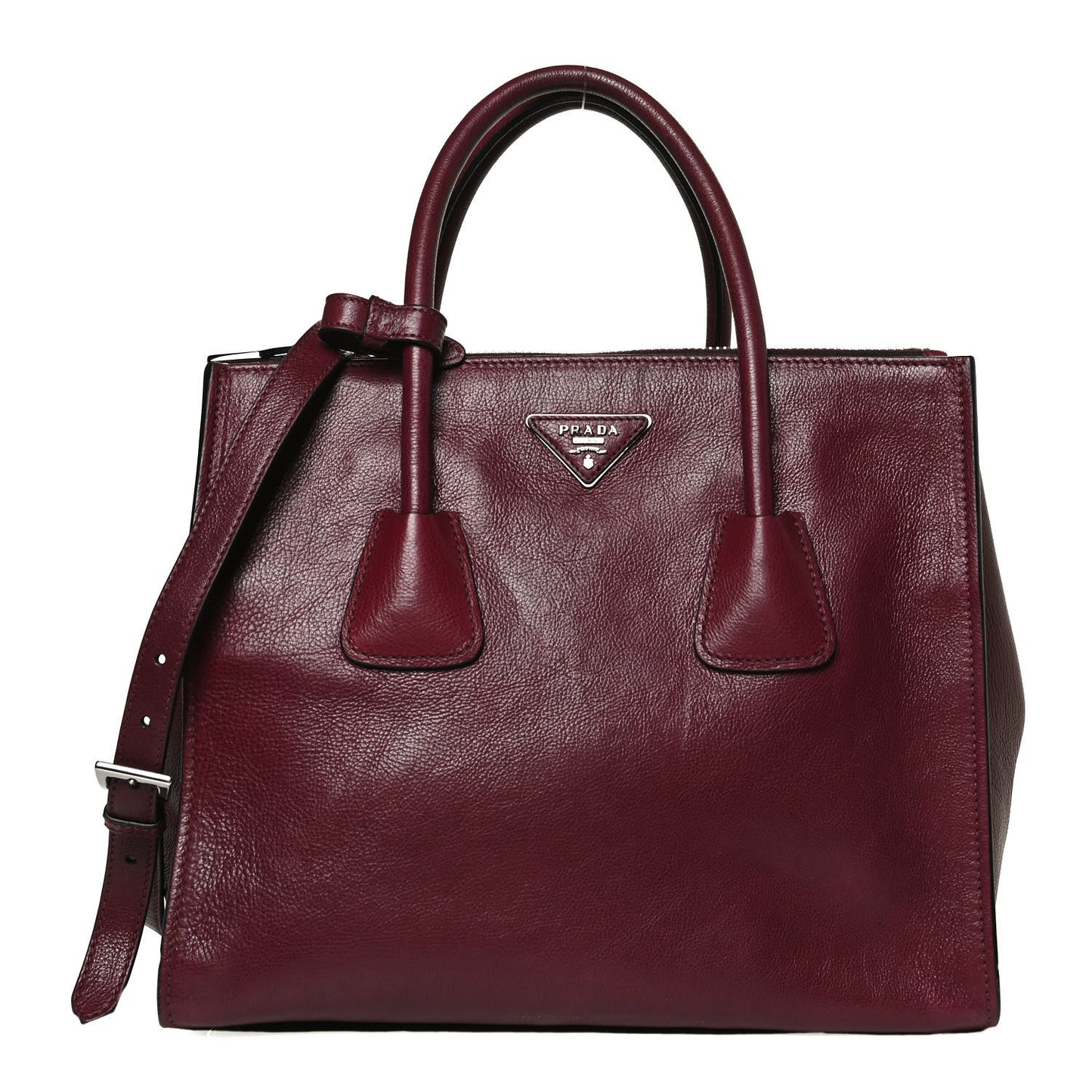 Glace Calf Twin Pocket Tote Ametista