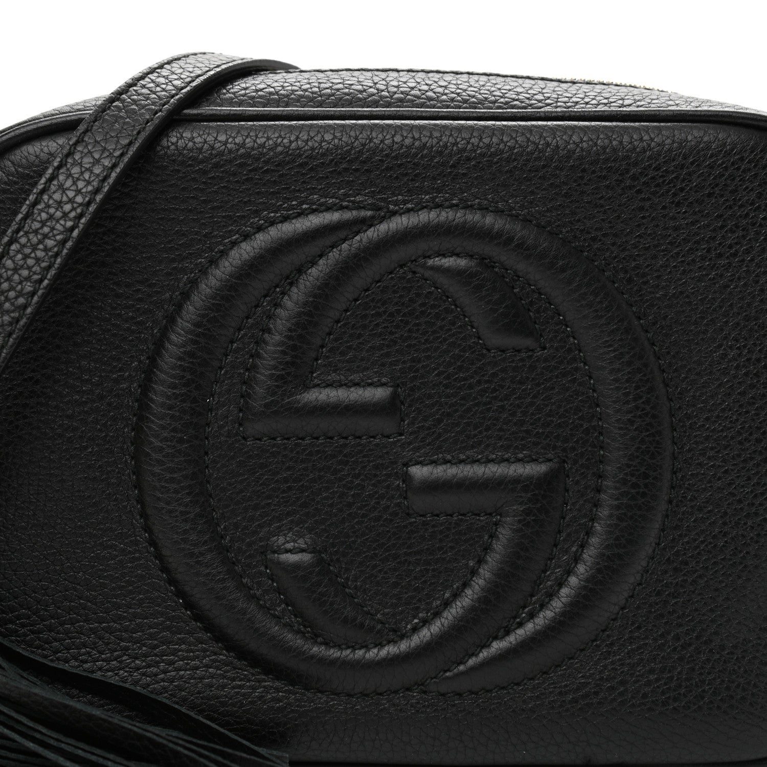 Gucci Pebbled Calfskin Small Soho Disco Bag Black 8 of 12