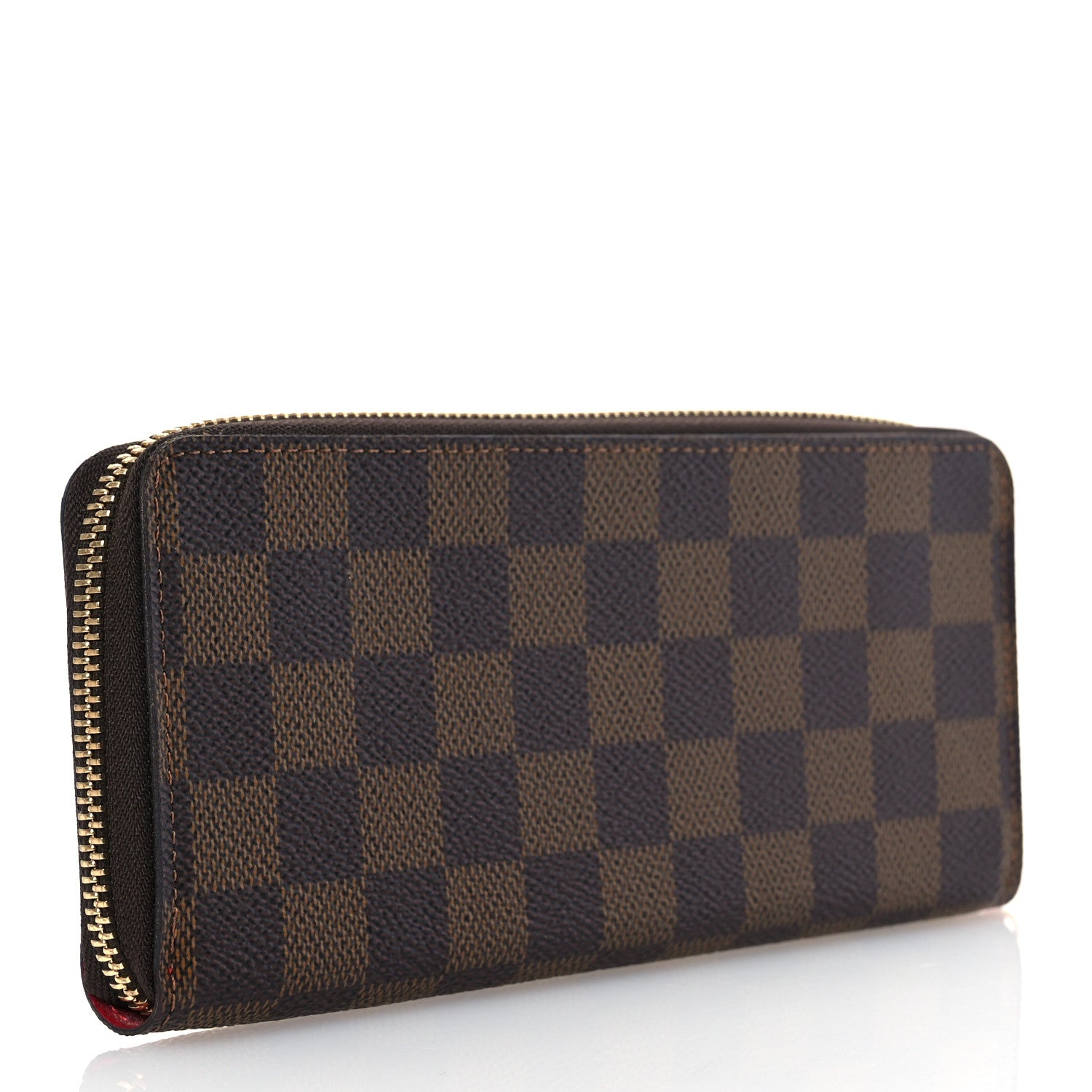Louis Vuitton Damier Ebene Clemence Wallet Cherry 3 of 11