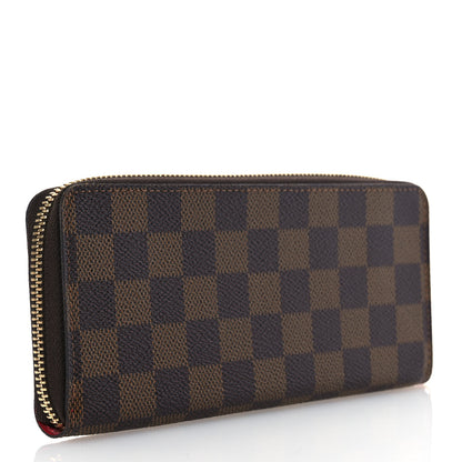 Louis Vuitton Damier Ebene Clemence Wallet Cherry 3 of 11