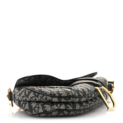 Christian Dior Monogram Saddle Bag Blue 4 of 13