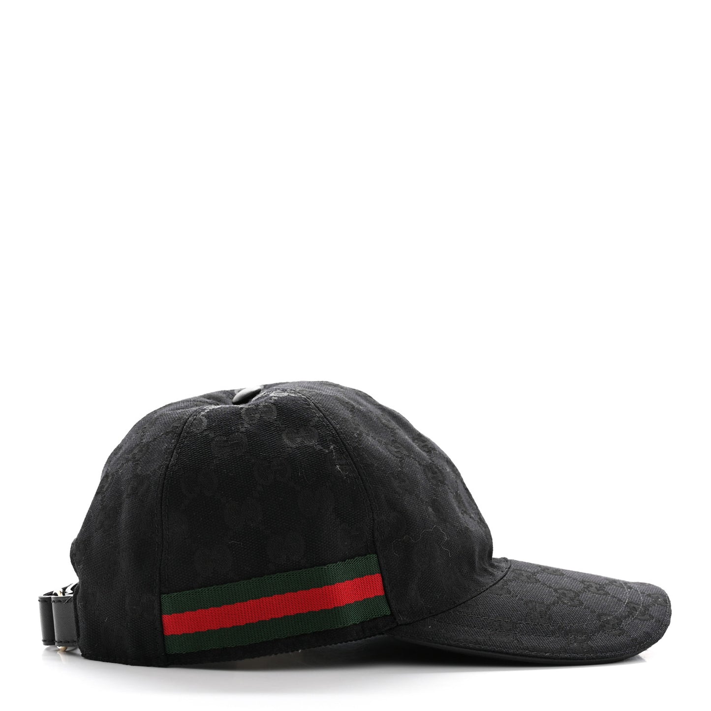 Monogram Web Baseball Hat M Black