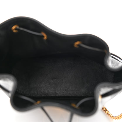 Valentino Garavani Nappa Mini VLogo Signature Chain Bucket Bag Black 5 of 9