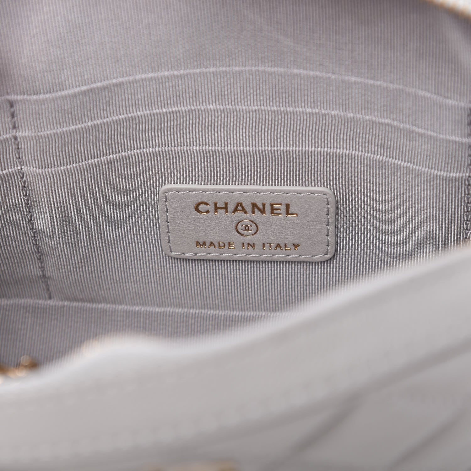 Chanel Caviar Quilted Camera Case Grey 9 of 11