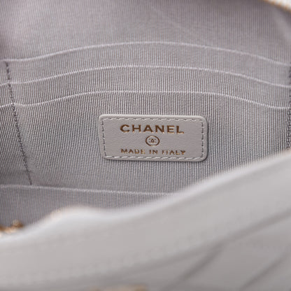Chanel Caviar Quilted Camera Case Grey 9 of 11