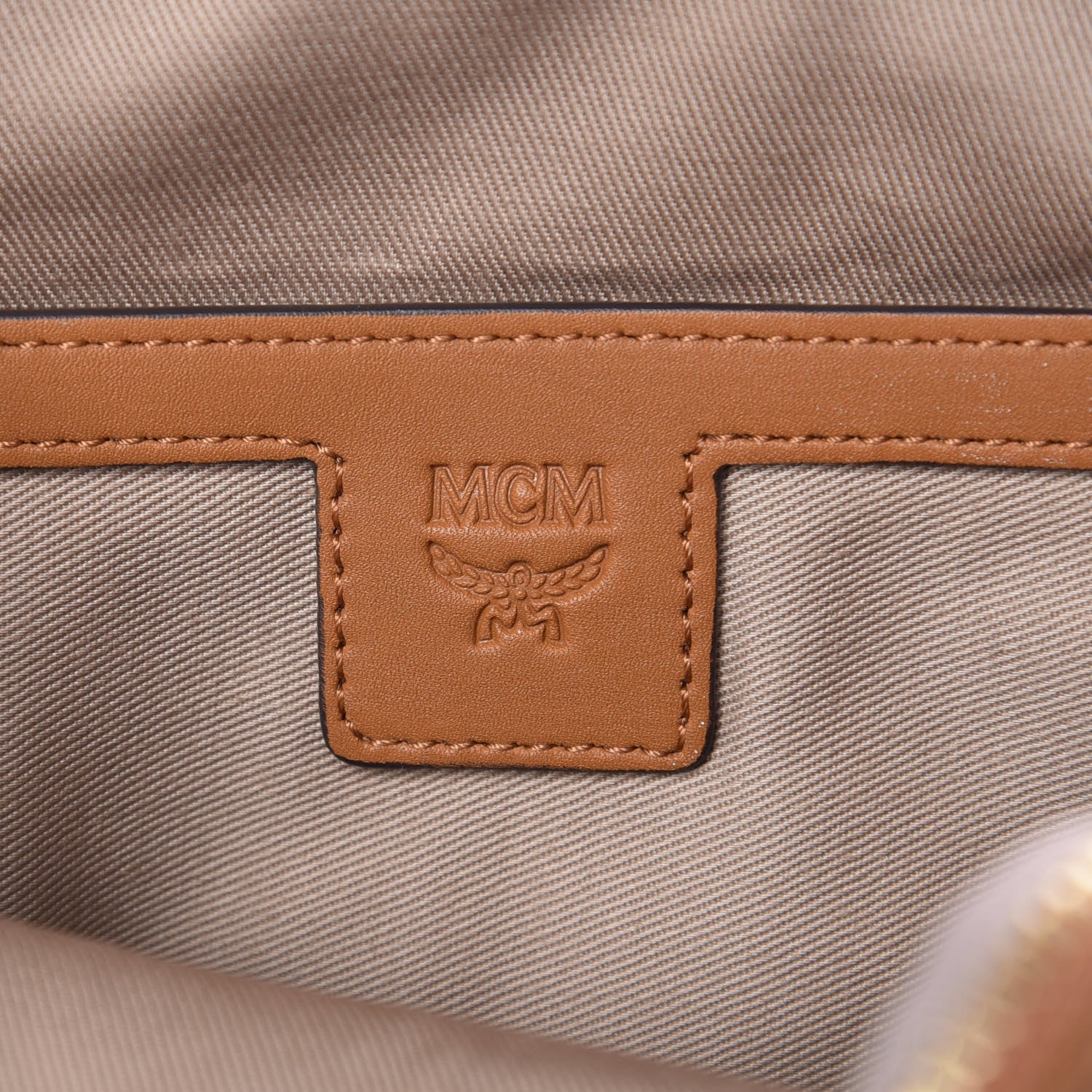 MCM Visetos Stark Modular Belt Bag Cognac 8 of 9