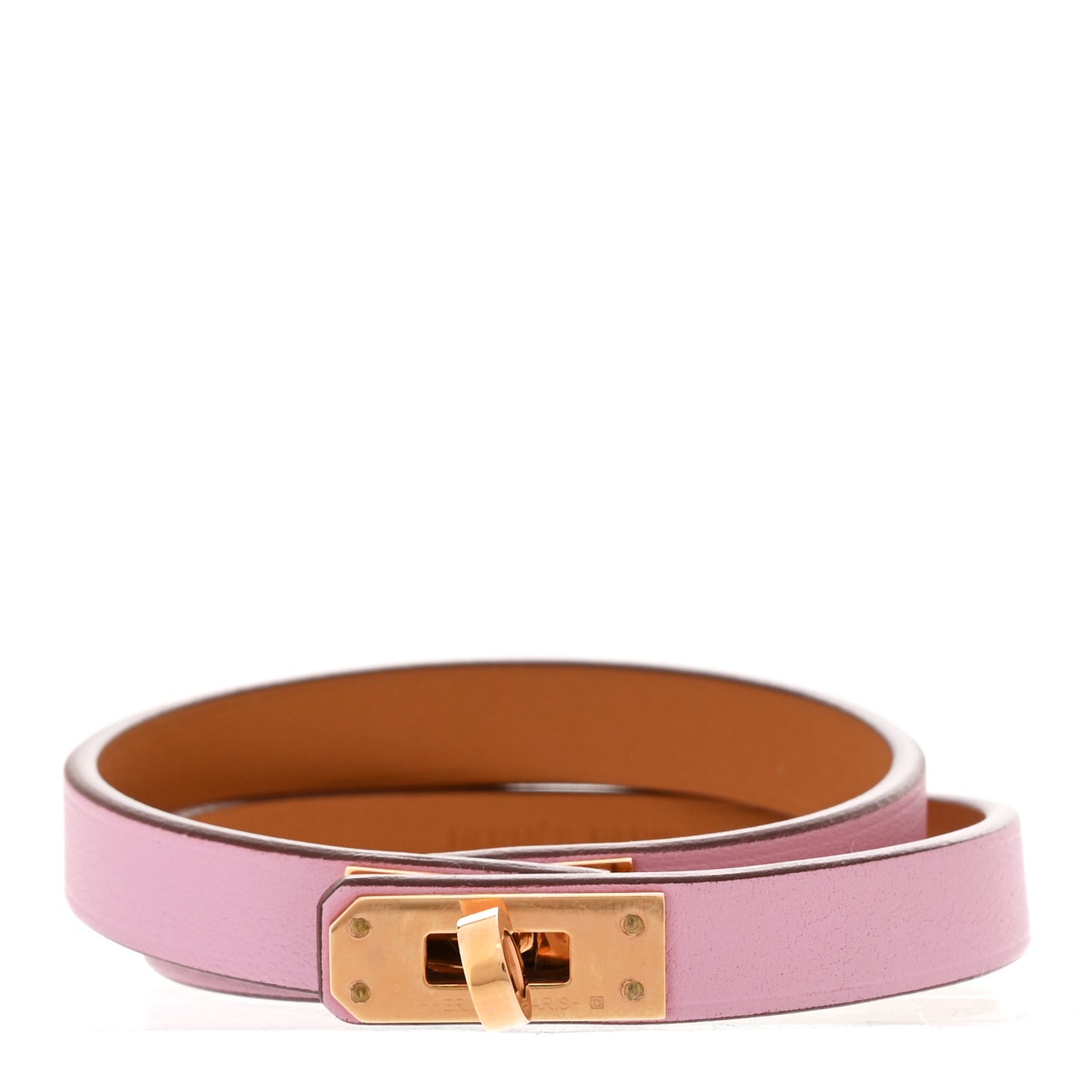 Swift Kelly Double Tour Bracelet T3 Mauve Sylvestre