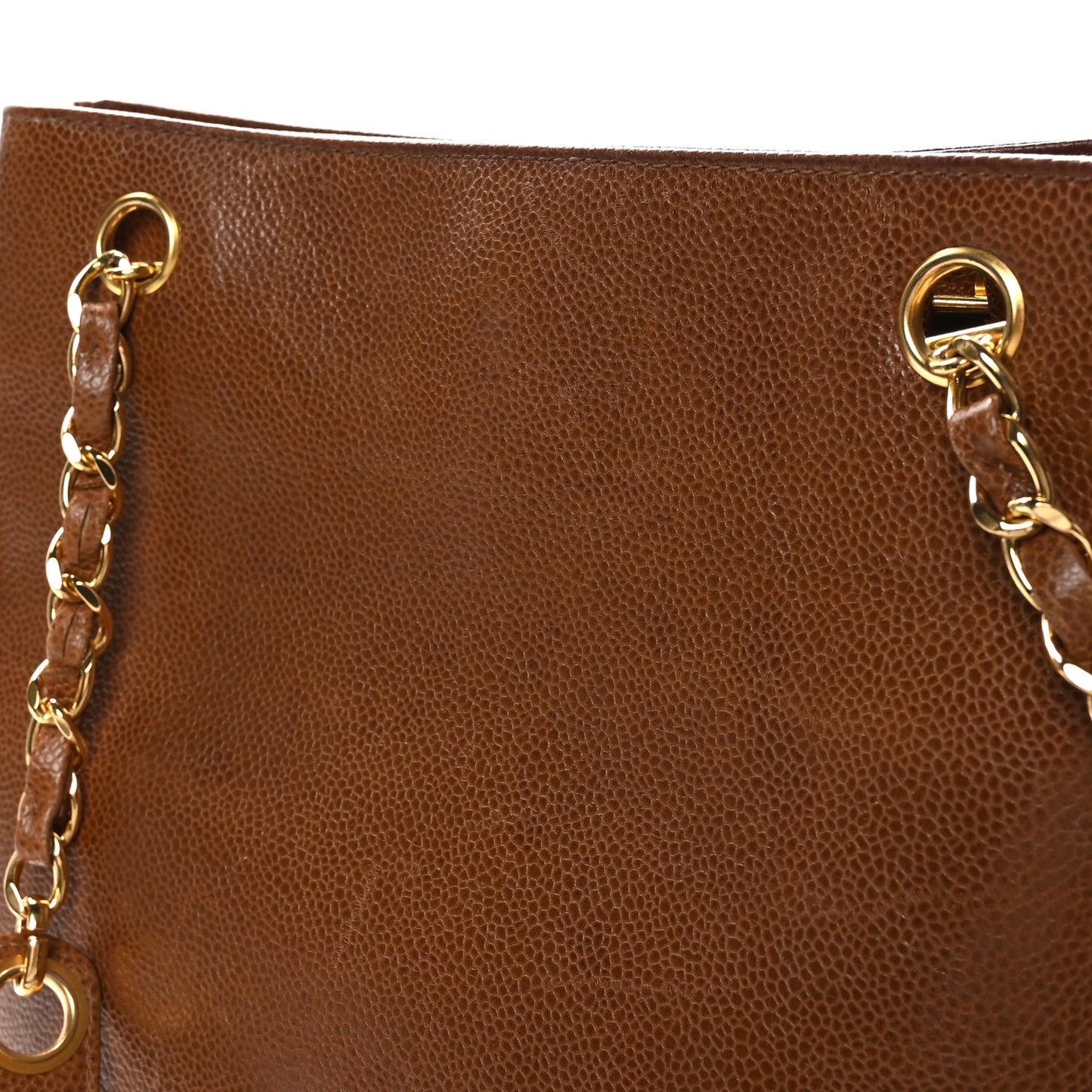 Caviar CC Shoulder Bag Brown