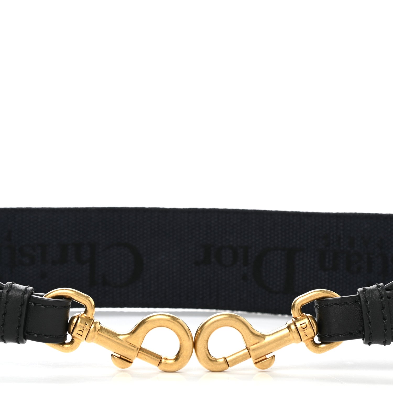 Christian Dior Canvas Embroidered Shoulder Strap Denim Blue 5 of 5