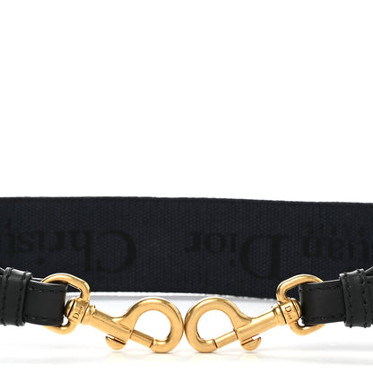 Christian Dior Canvas Embroidered Shoulder Strap Denim Blue 5 of 5