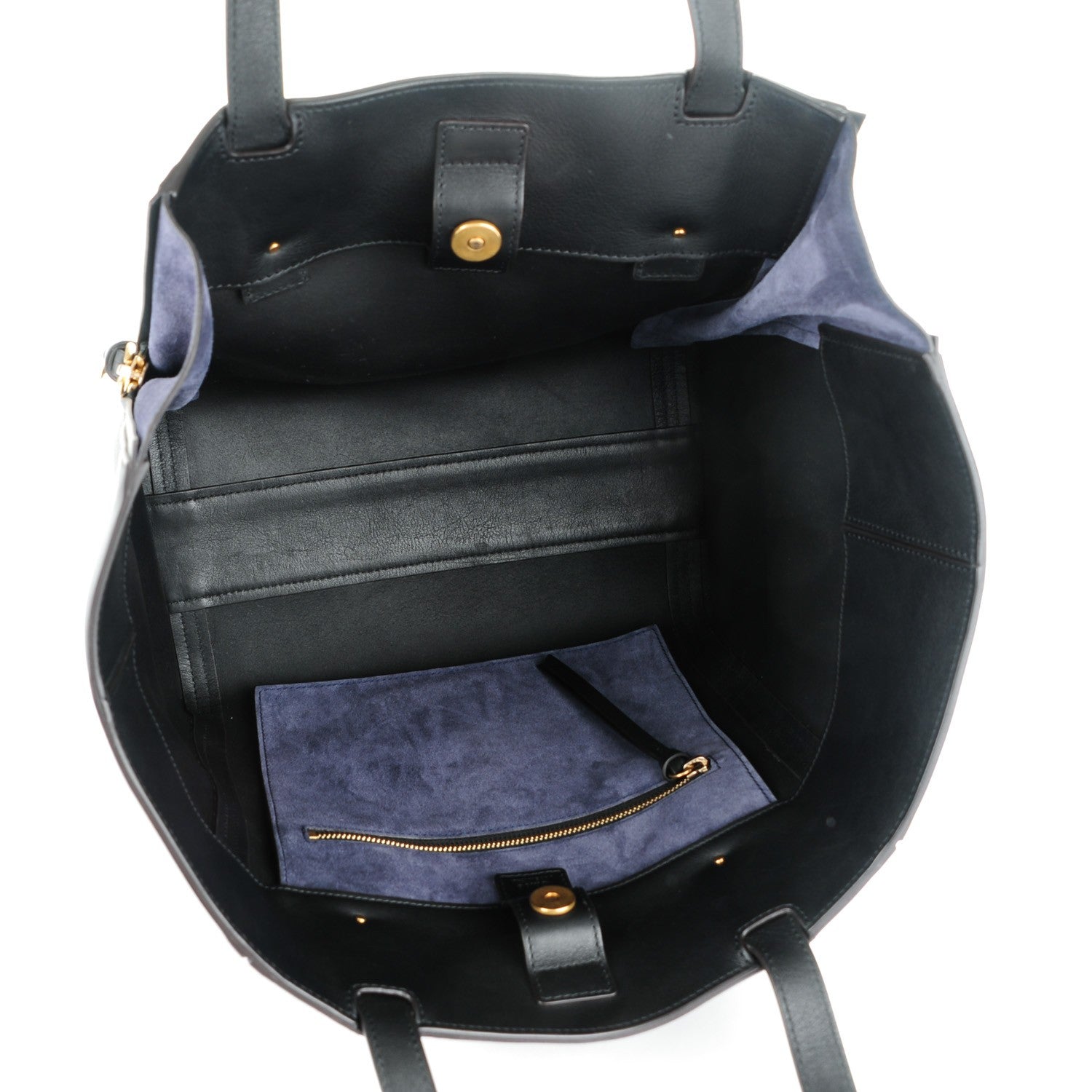 Chloe Smooth Calfskin Medium Milo Shopping Tote Black 5 of 8