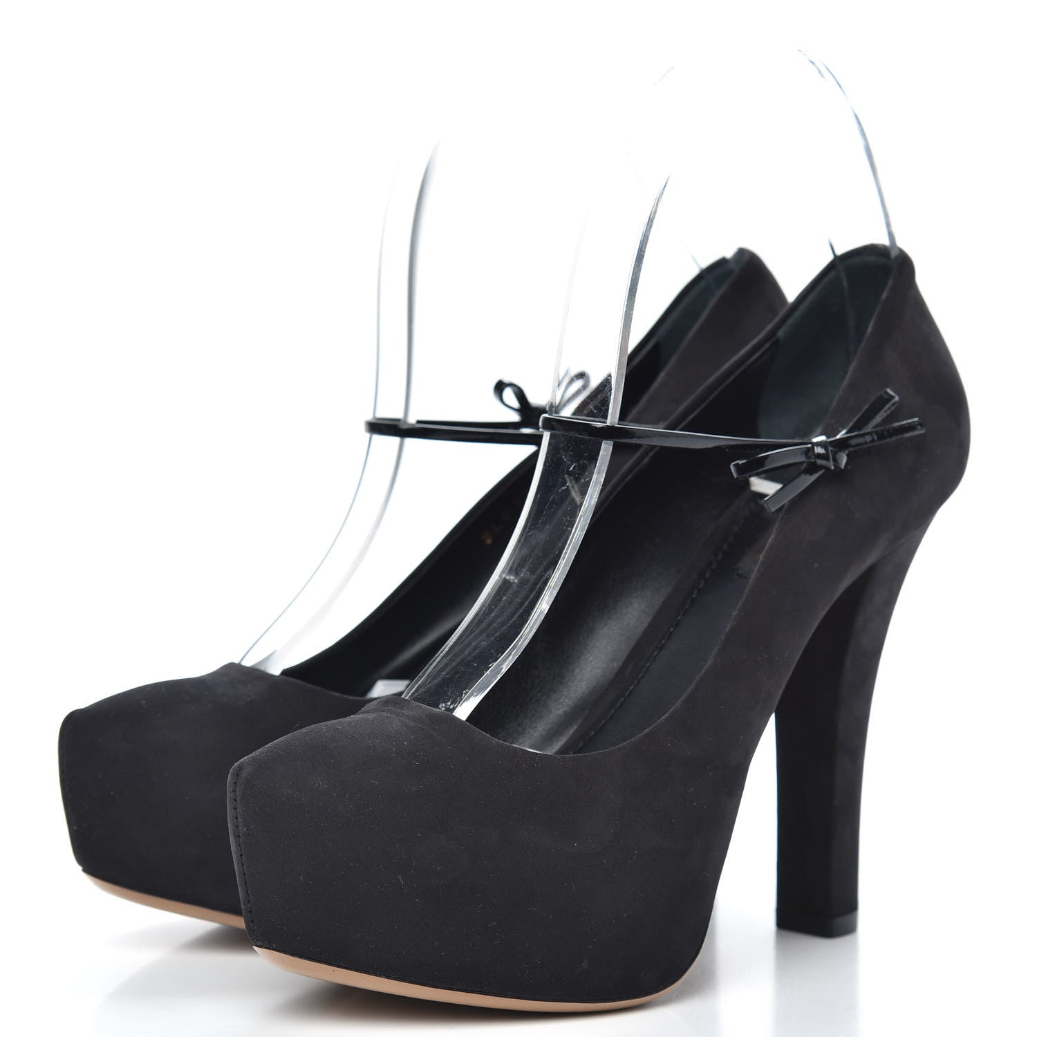 Louis Vuitton Suede Varennes Pumps 39.5 Black 3 of 8