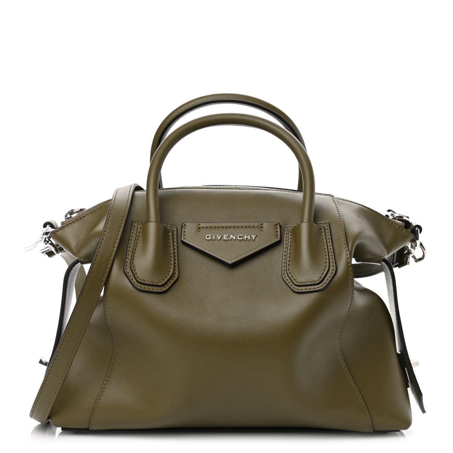 Smooth Calfskin Small Soft Antigona Dark Khaki