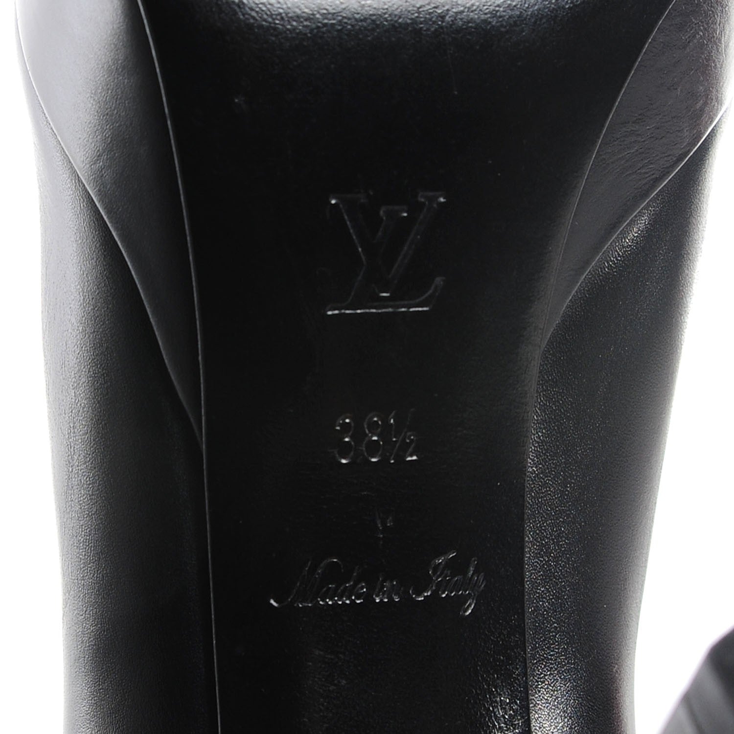 Louis Vuitton Calfskin Suede Art Deco Boots 38.5 Black 6 of 7
