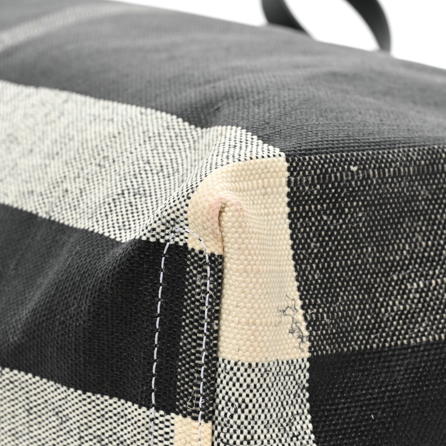 Burberry Coated Canvas Mega Check Medium Doodle Tote Black White 13 of 13