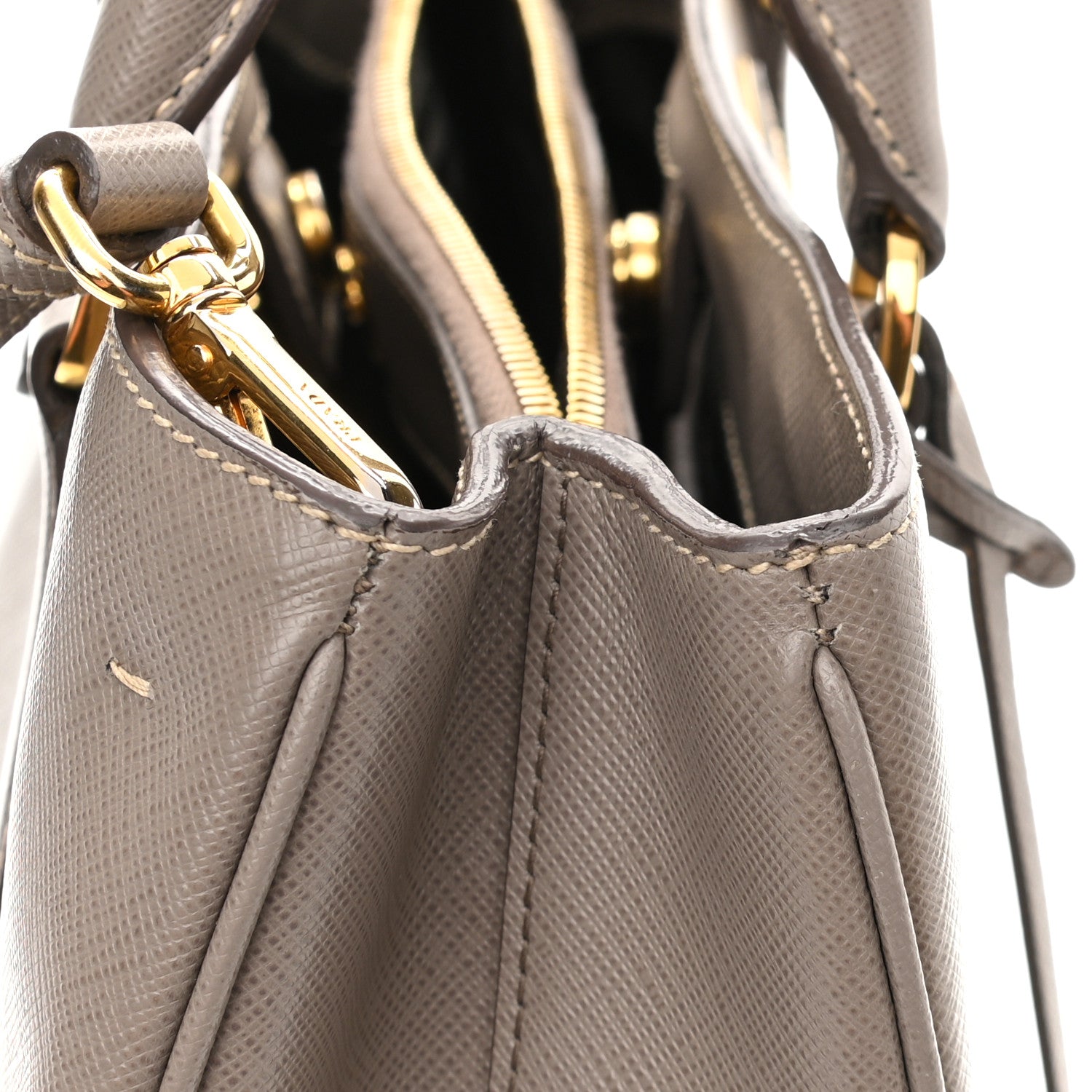 Prada Saffiano Lux Medium Tote Argilla 13 of 16