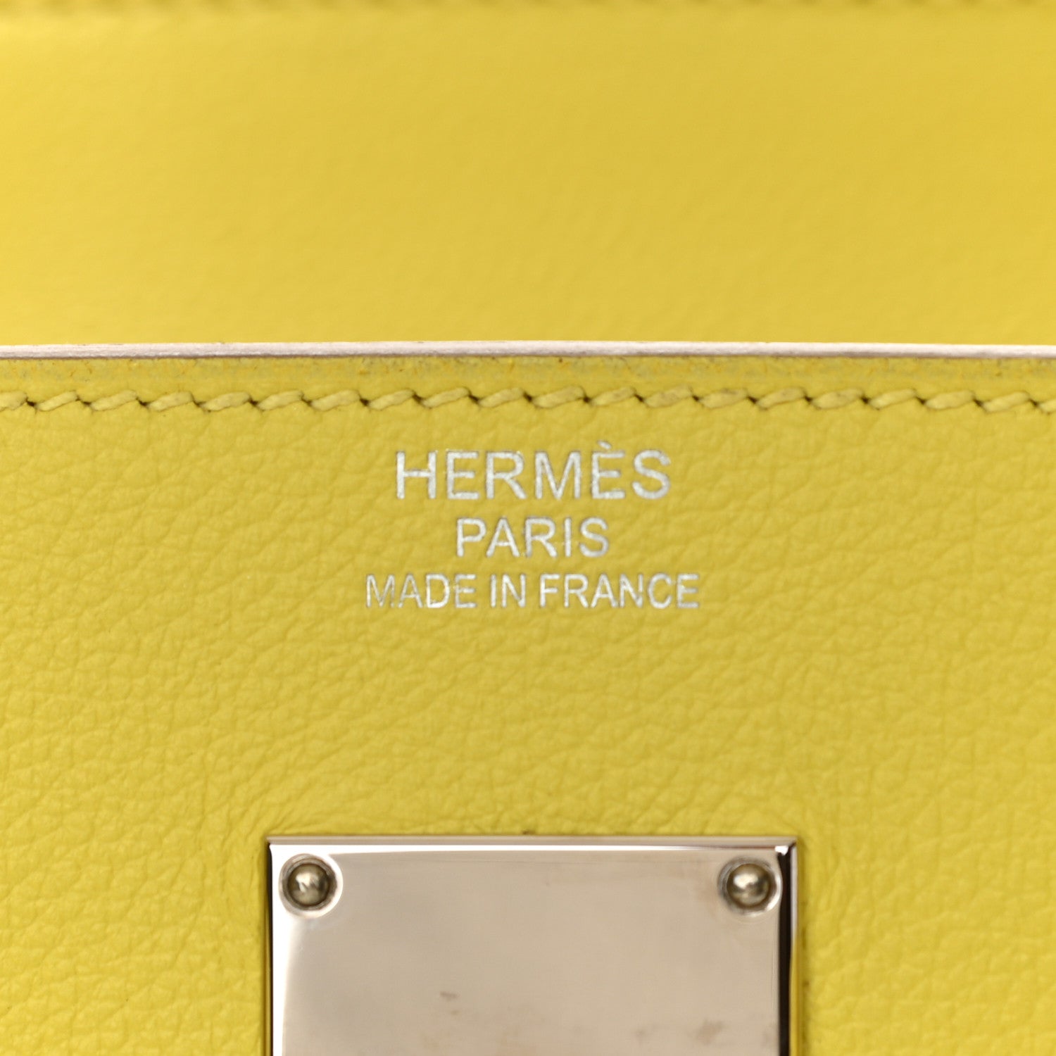 Hermes Toile De Camp Evercolor HAC Birkin 40 Ficelle Lime 6 of 11