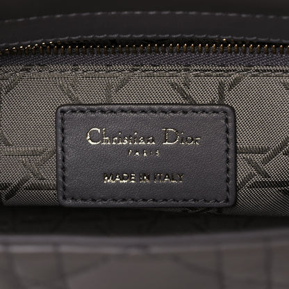 Christian Dior Lambskin Cannage Small My ABCDior Lady Dior Grey 7 of 12