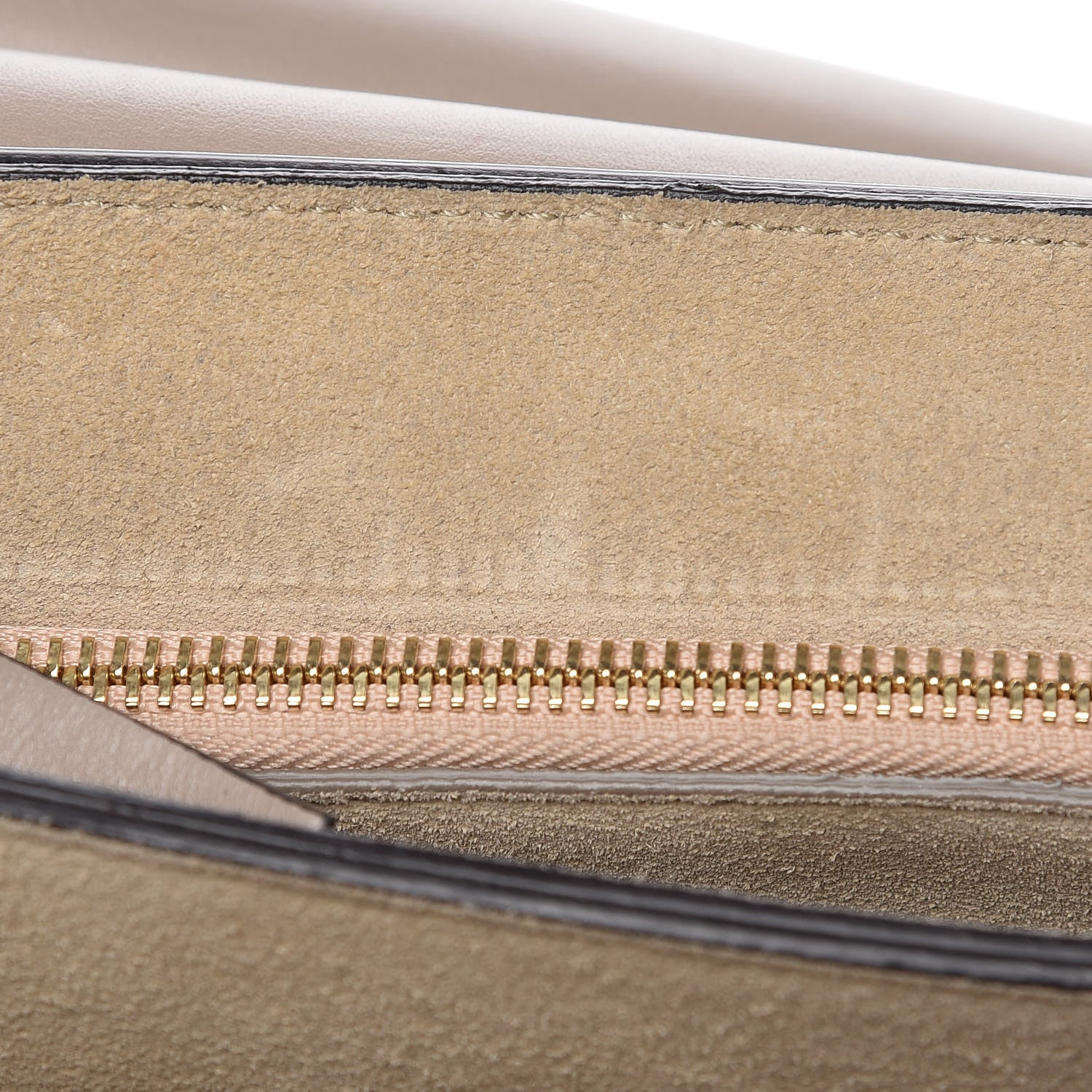 Chloe Calfskin Suede Medium Faye Shoulder Bag Motty Grey 12 of 12