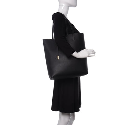 Saint Laurent Calfskin Medium Shopping Tote Black 2 of 10