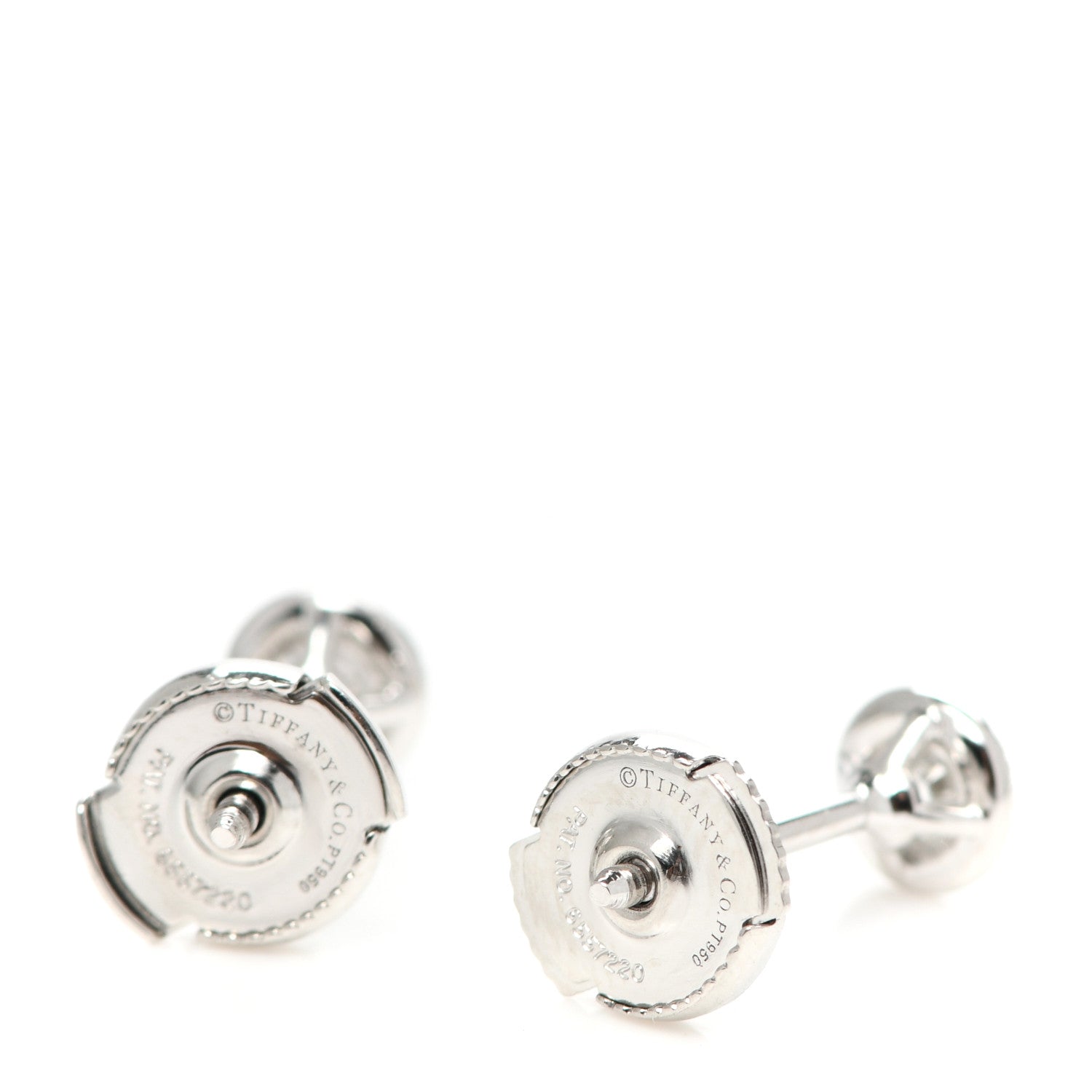 Tiffany Platinum Diamond .32ctw Soleste Earrings 4 of 4
