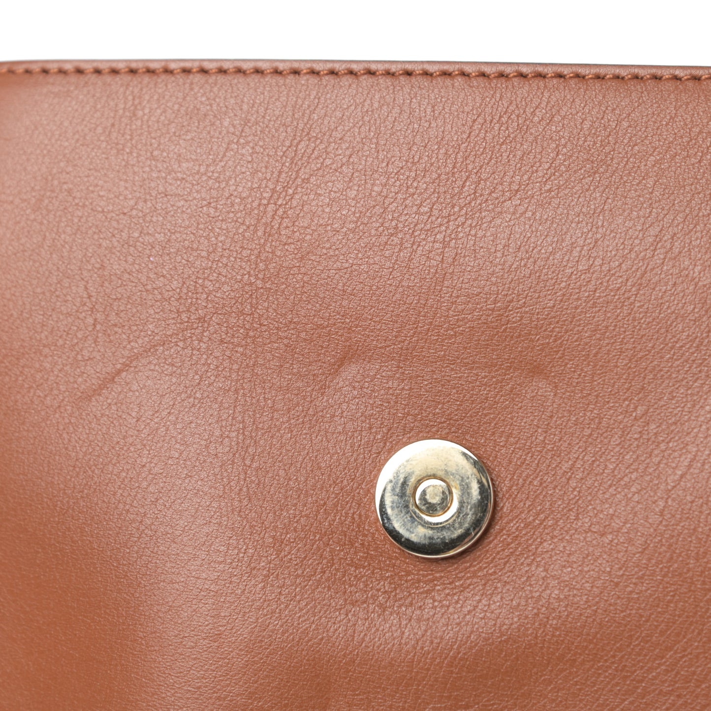 Suede Calfskin Medium Faye Shoulder Bag Tobacco