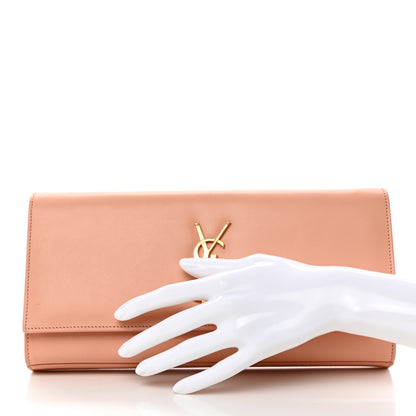 Saint Laurent Calfskin Classic Monogram Cassandre Clutch Blush 2 of 11