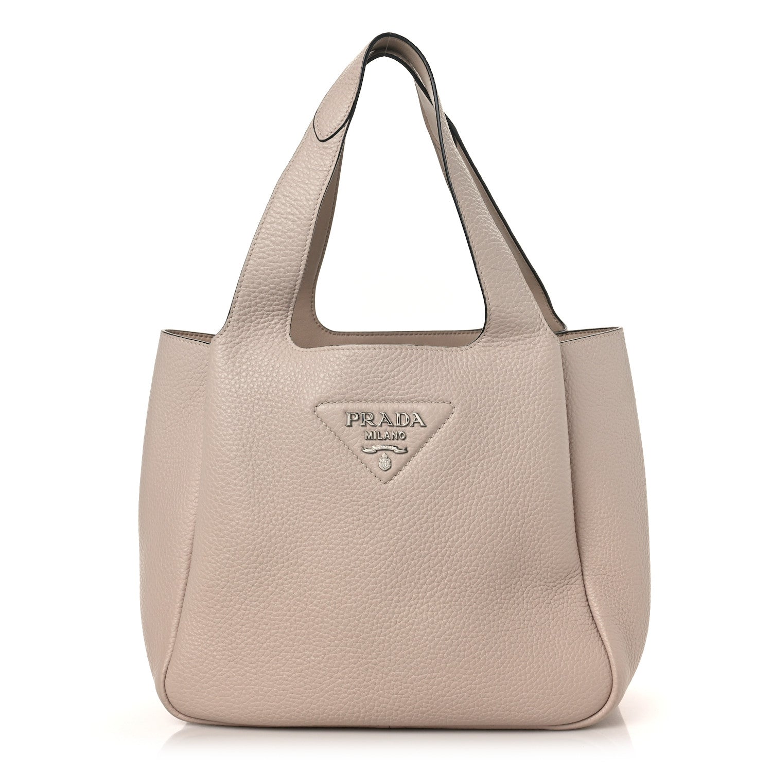 Prada Vitello Daino Dynamique Tote Visone 1 of 8