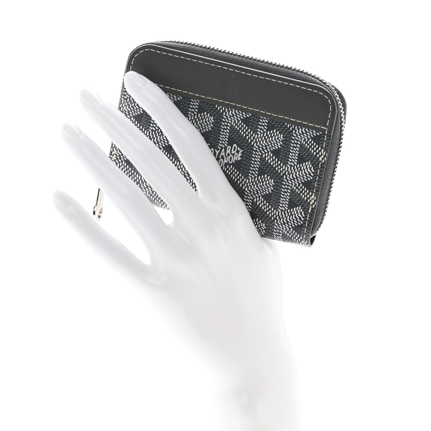 Goyard Goyardine Compact Wallet Grey 2 of 7