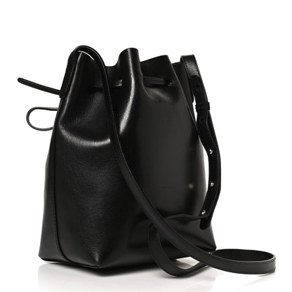 Mansur Gavriel Saffiano Mini Bucket Bag Black 3 of 12