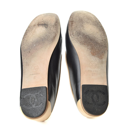Chanel Lambskin CC Chain Loafers 37 Black 6 of 12