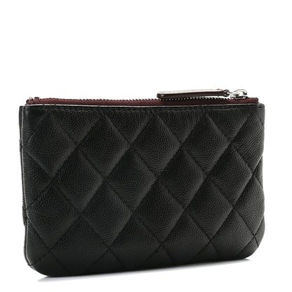 Chanel Caviar Quilted Small Cosmetic Case Black 3 of 9