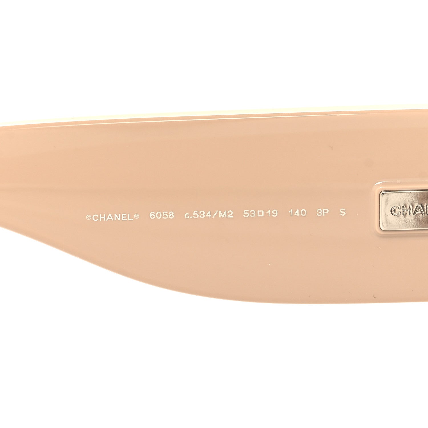 Chanel Nylon Butterfly Polarized Sunglasses 6058 Black Beige 5 of 6