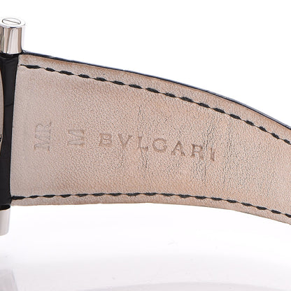 Bulgari Stainless Steel Alligator 38mm Assioma Chronograph Automatic Watch Black 8 of 8