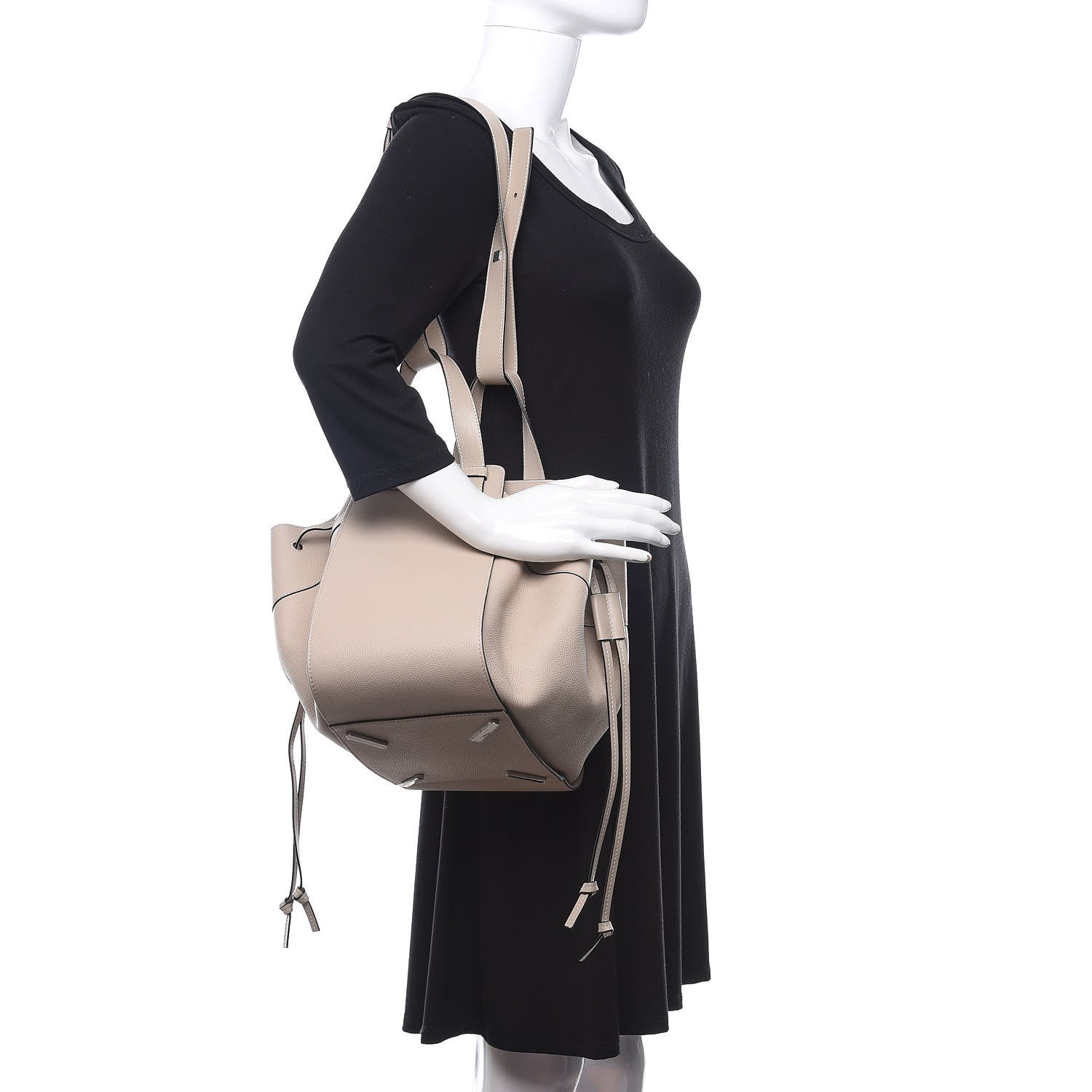 Loewe Calfskin Medium Hammock Shoulder Bag Soft White 2 of 11