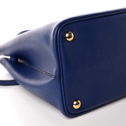 Prada Saffiano Cuir Medium Double Bag Inchiostro 6 of 9
