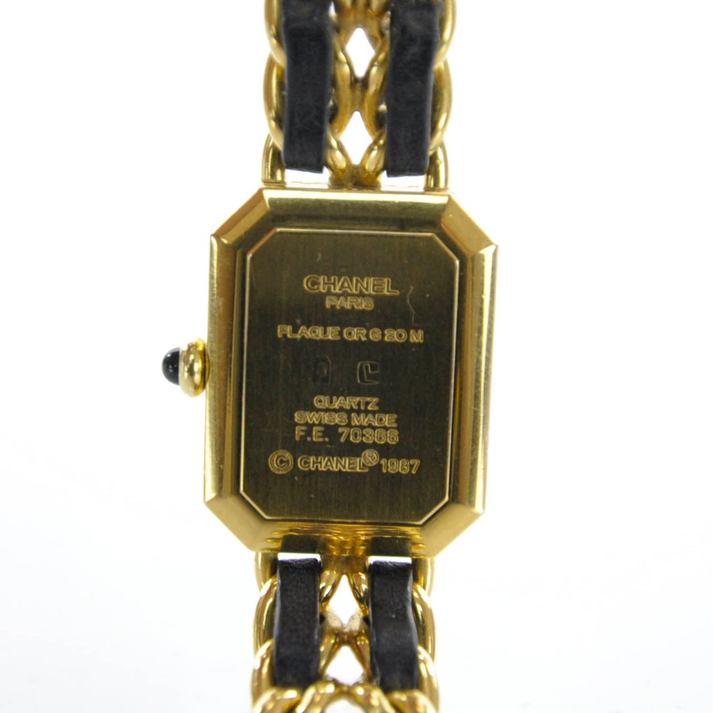 Stainless Steel Lambskin 20mm Chain Premiere Quartz Watch Gold M