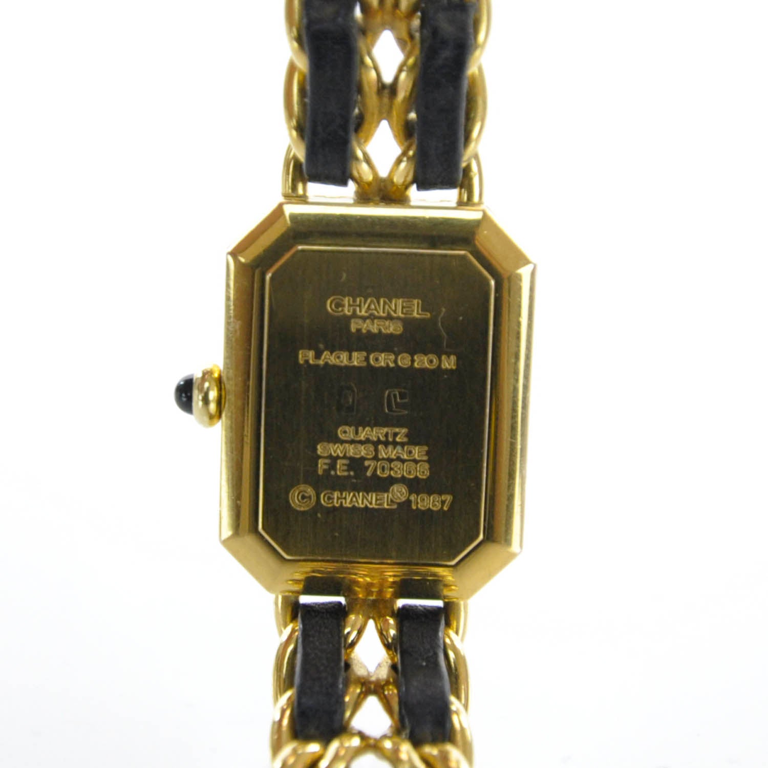 Chanel Stainless Steel Lambskin 20mm Chain Premiere Quartz Watch Gold M 5 of 5