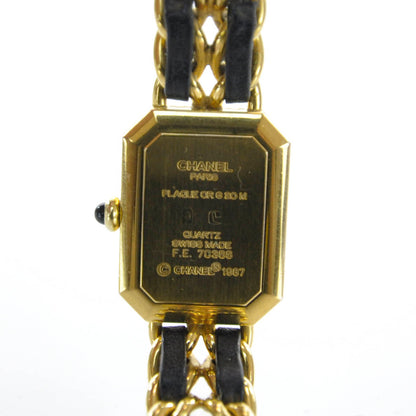 Chanel Stainless Steel Lambskin 20mm Chain Premiere Quartz Watch Gold M 5 of 5