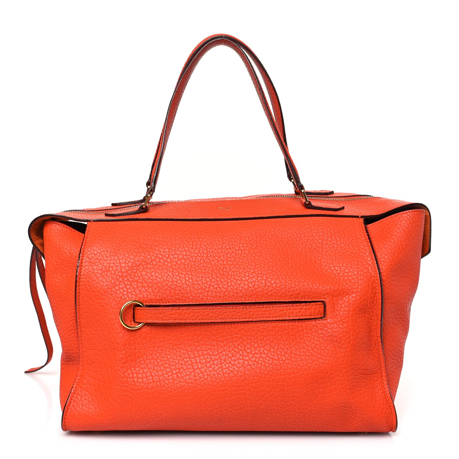 Celine Bullhide Calfskin Small Ring Handbag Burnt Orange 1 of 13