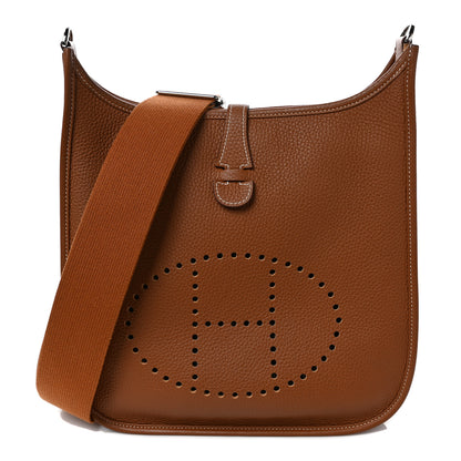 Hermes Taurillon Clemence Evelyne III PM Gold 1 of 9
