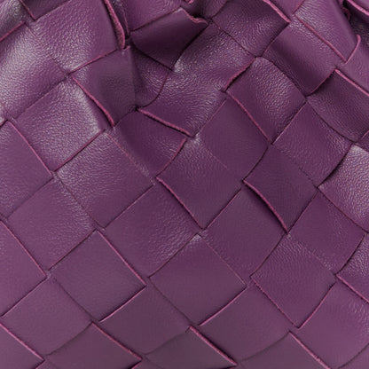 Bottega Veneta Nappa Intrecciato The Mini Pouch Eggplant 8 of 10