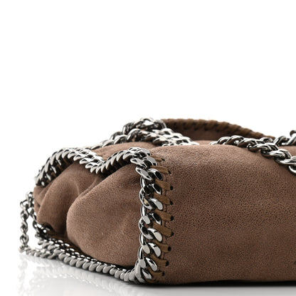 Stella McCartney Metallic Shaggy Deer Mini Falabella Fold Over Tote Brown 8 of 10