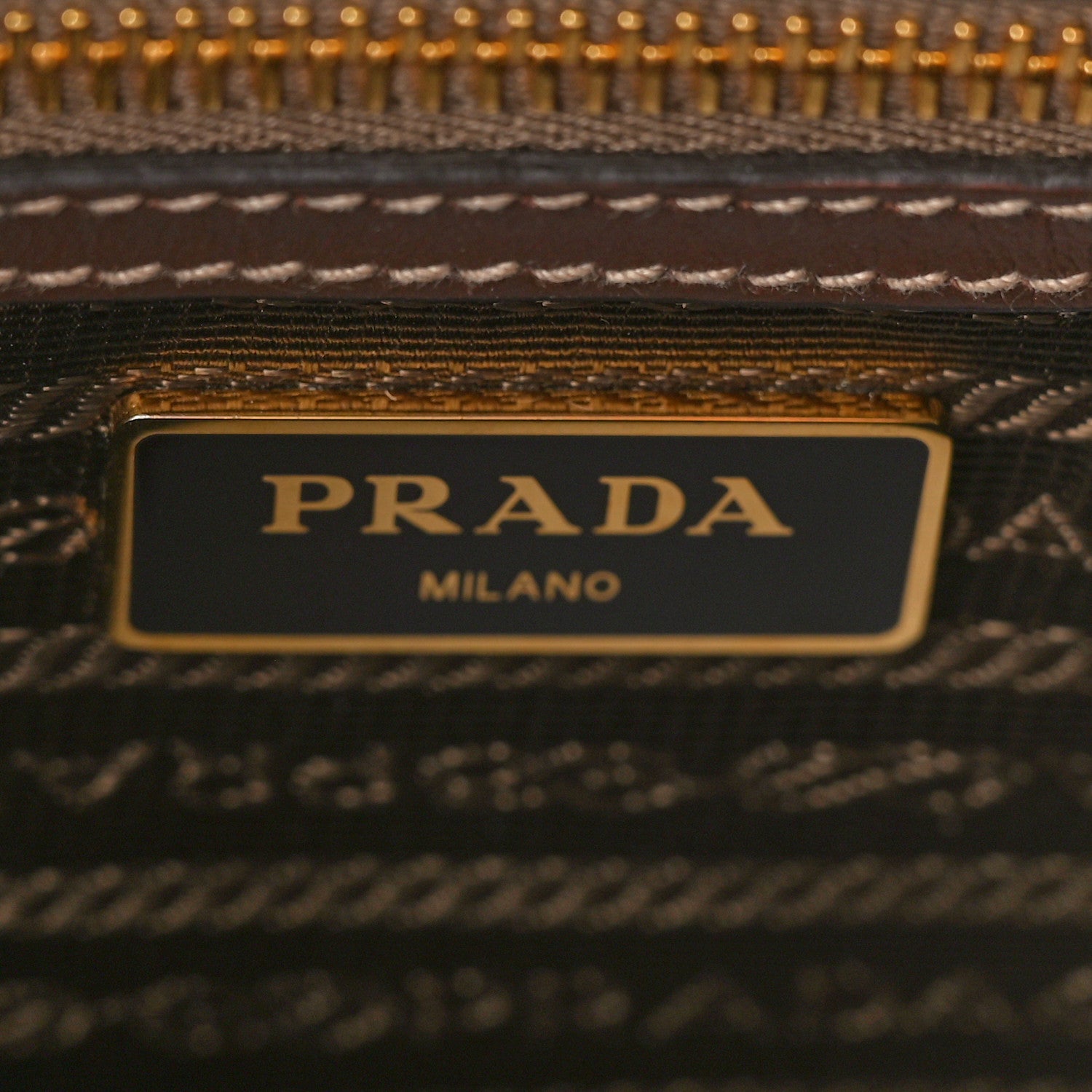 Prada Jacquard Logo Camera Bag Corda Bruciato 6 of 10