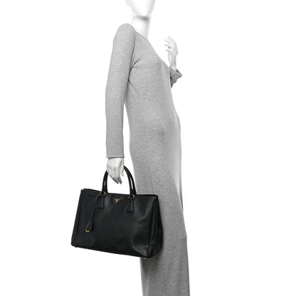 Prada Saffiano Lux Large Tote Black 2 of 10