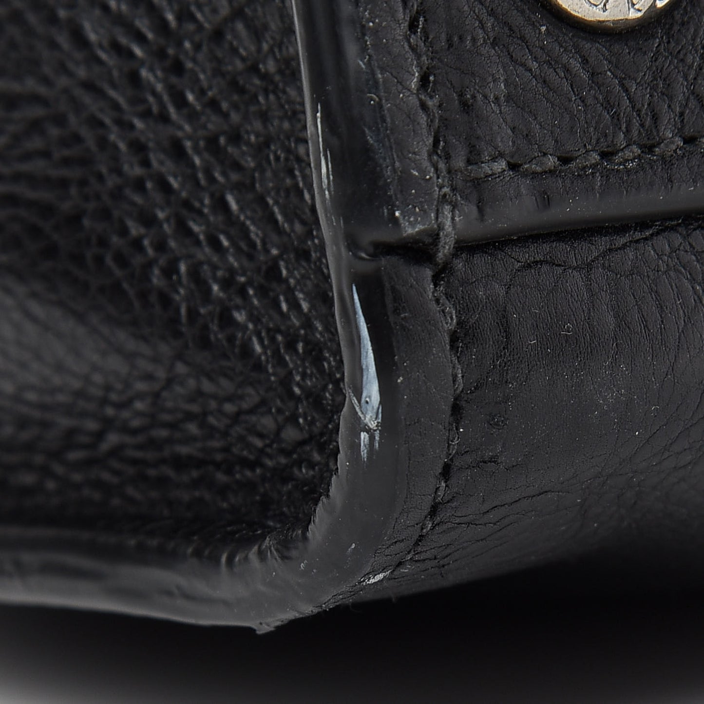 Glace Calf Twin Pocket Tote Black
