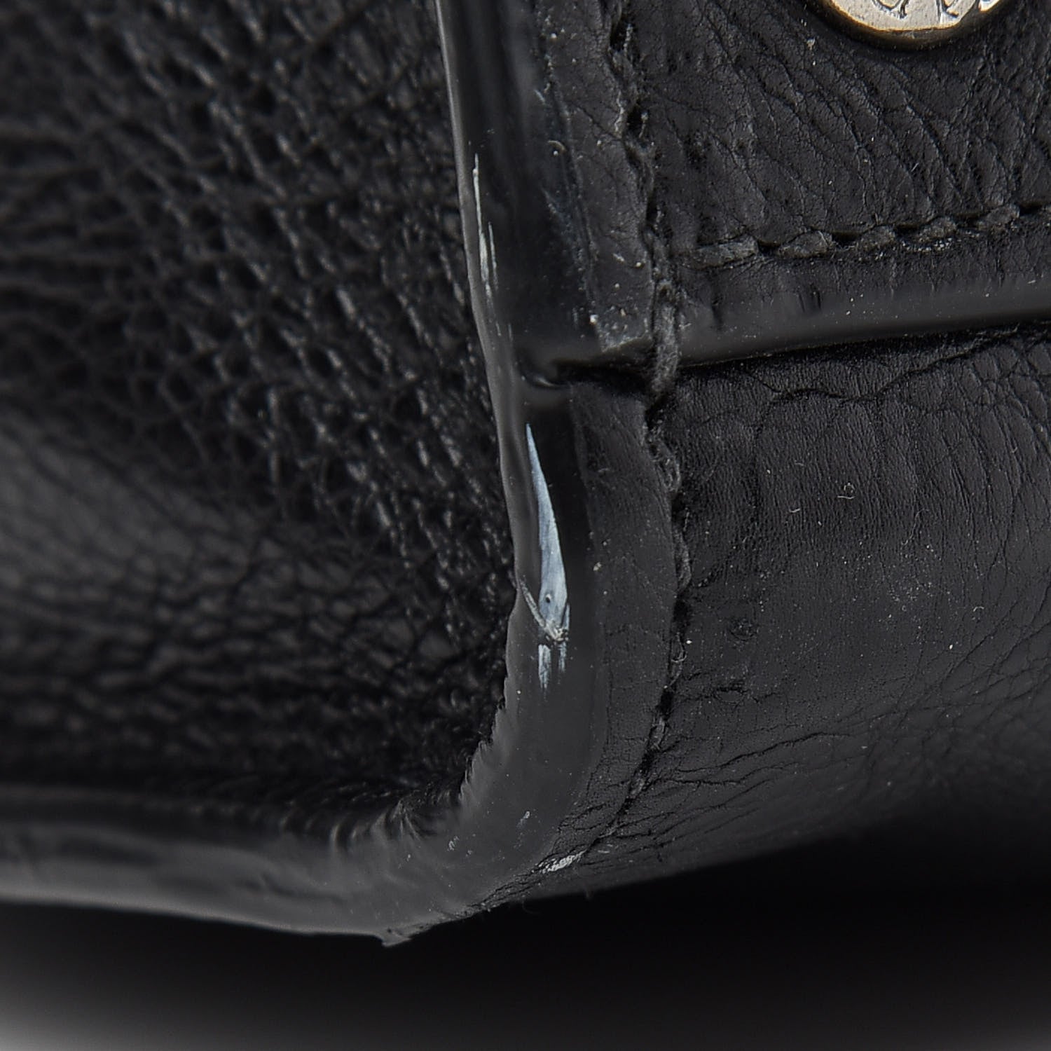 Prada Glace Calf Twin Pocket Tote Black 9 of 9