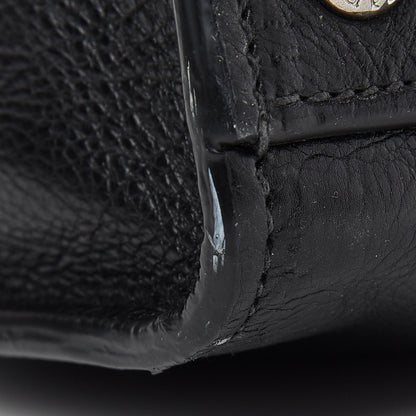 Prada Glace Calf Twin Pocket Tote Black 9 of 9