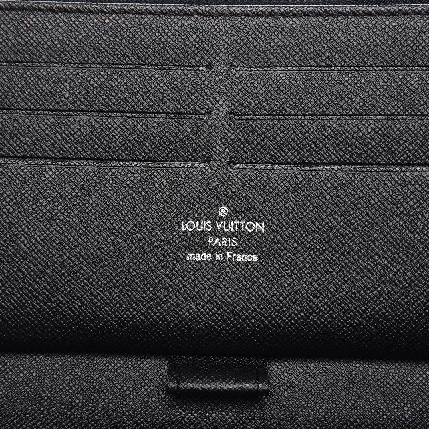 Louis Vuitton Epi Zippy Organizer Wallet Black 6 of 6